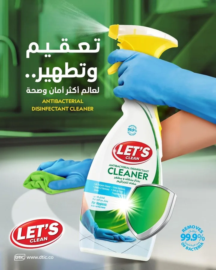 Antibacterial Disinfectant Cleaner Spray — LET'S Clean by DTIC