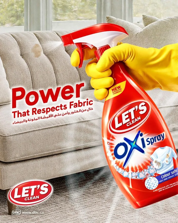 Oxi Spray — Fabric Stain Remover — LET'S Clean by DTIC